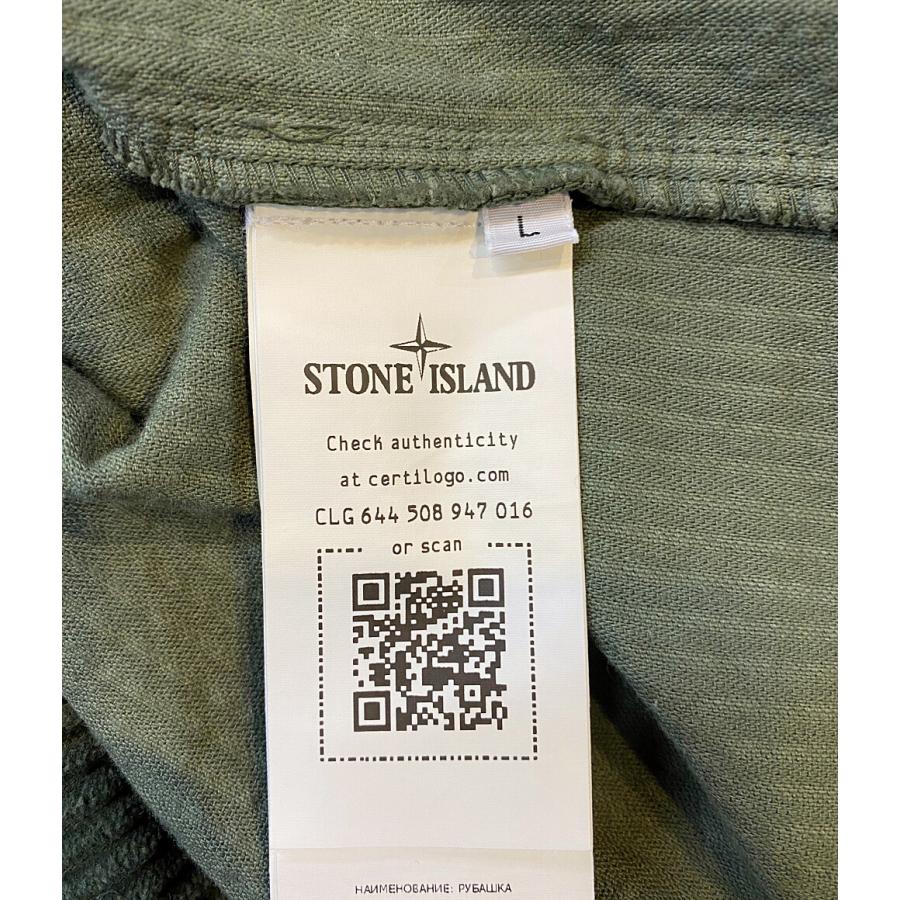 ストーンアイランド コーデュロイシャツ GARMENT DYED CORDUROY ストーンアイランド コーデュロイシャツ GARMENT DYED CORDUROY
