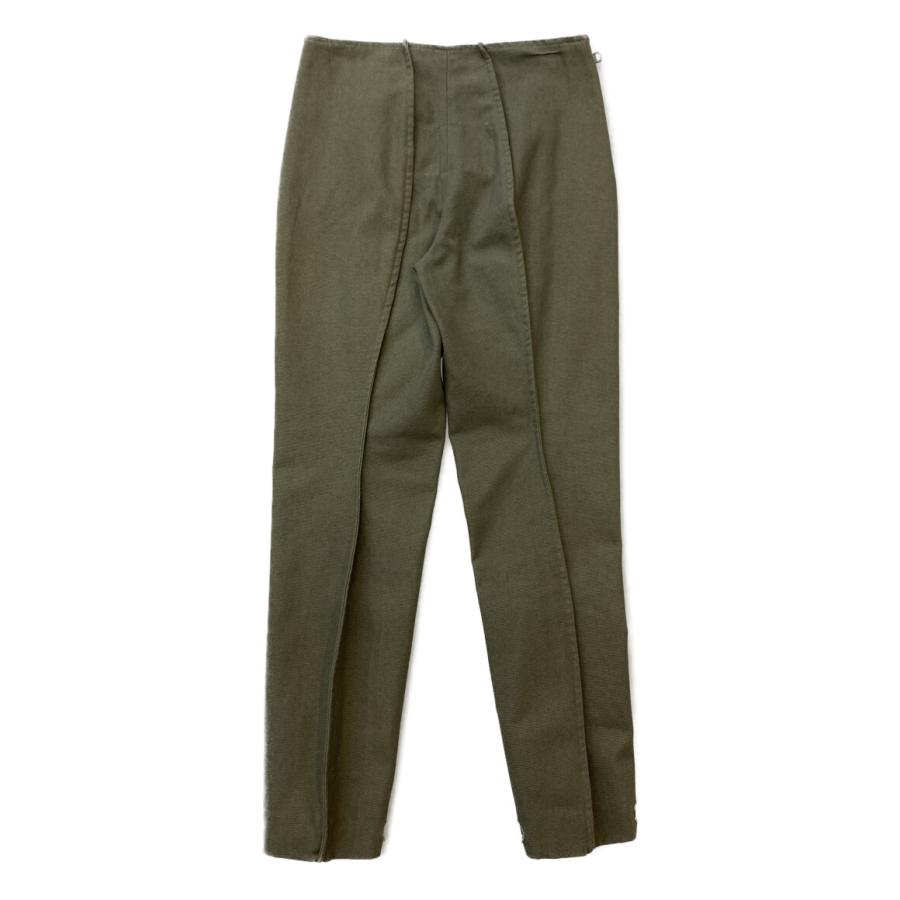 マルタンマルジェラ ストレッチ　カラー パンツ イエロー イタリア製 42 マルタンマルジェラ ストレッチ カラー パンツ イエロー