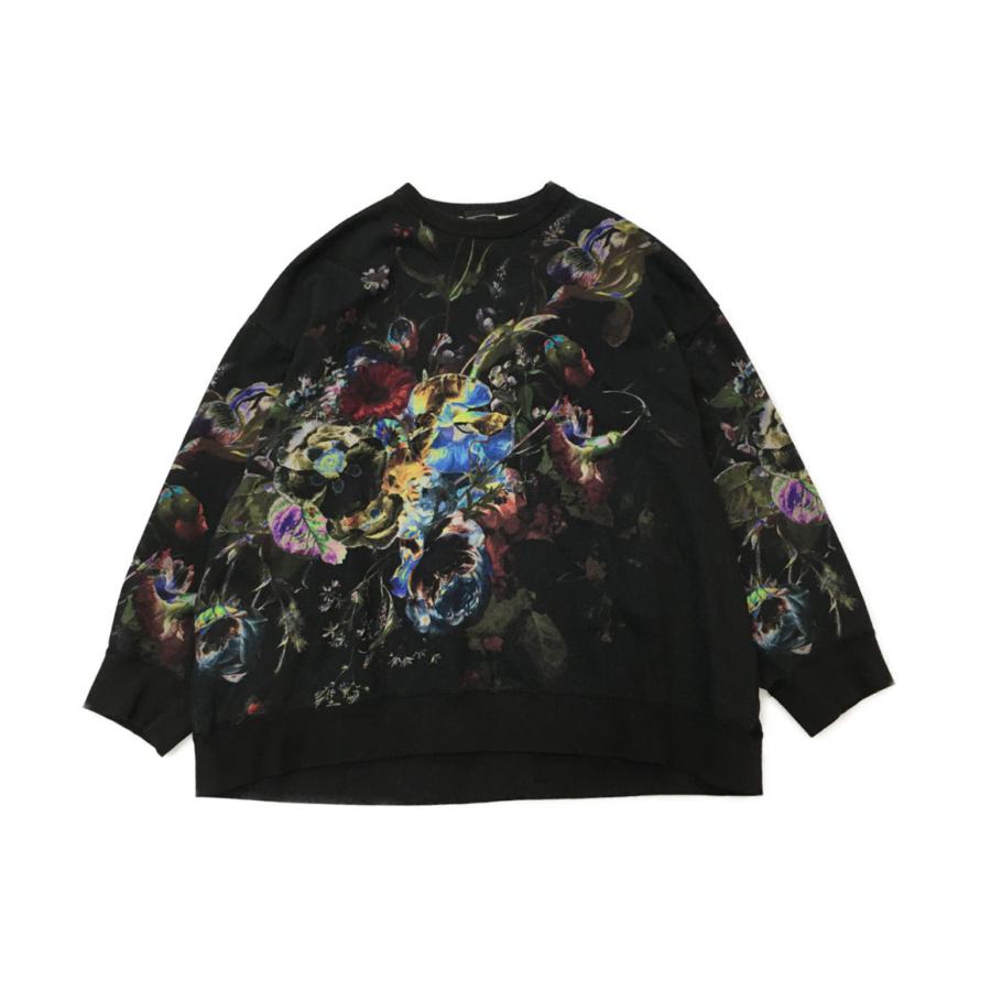 ラッドミュージシャン フラワー インクジェット スウェット LOOP BACK  