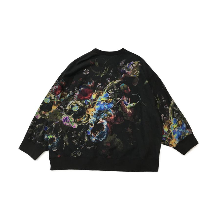 ラッドミュージシャン フラワー インクジェット スウェット LOOP BACK