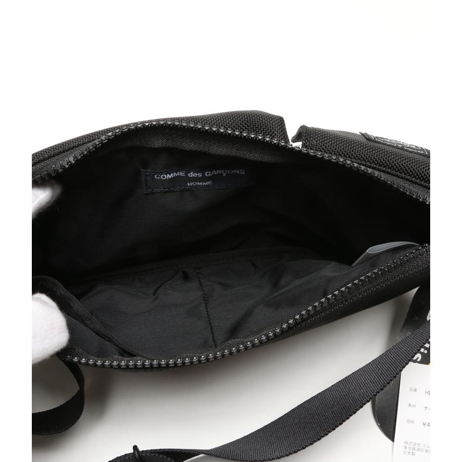 美品 コムデギャルソンオム ポーター ロゴプリントウェストバッグ 22SS