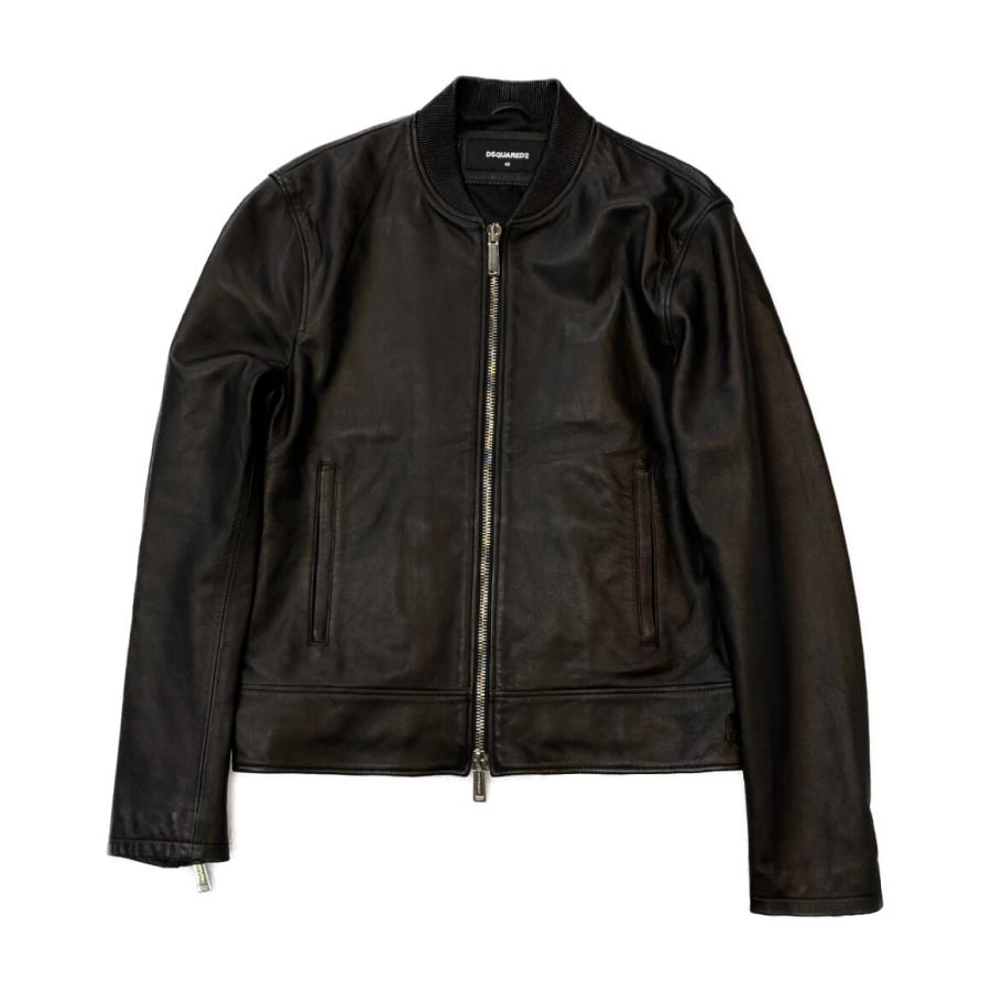 ディースクエアード レザージャケット Bomber Jacket メンズ SIZE 48 