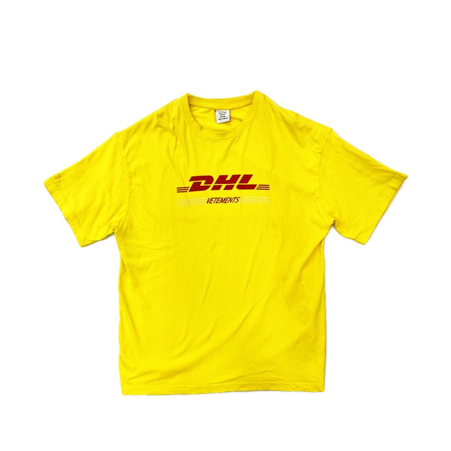 VETEMENTS（ヴェトモン）18SS DHL再構築切替え半袖Tシャツ ヴェトモン 半袖Tシャツ DHL 18SS WSS18DHL3 メンズ SIZE M