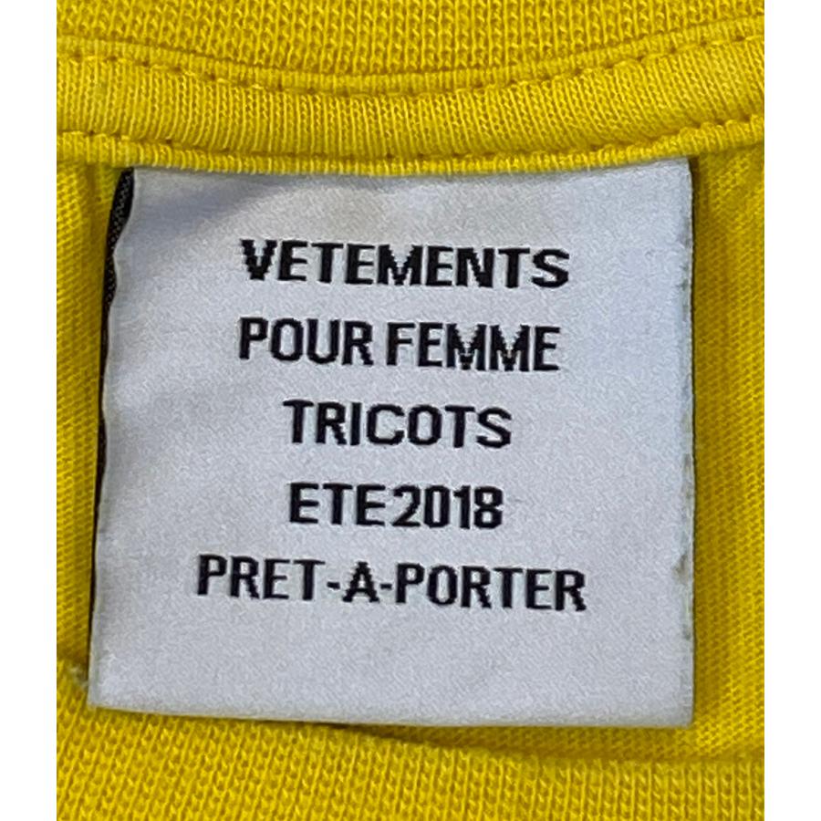 VETEMENTS（ヴェトモン）18SS DHL再構築切替え半袖Tシャツ ヴェトモン 半袖Tシャツ DHL 18SS WSS18DHL3 メンズ SIZE M