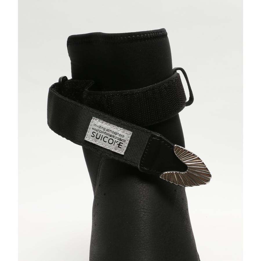 スイコック TOGA × SUICOKE ウエスタンベルト ストラップ ブーツ