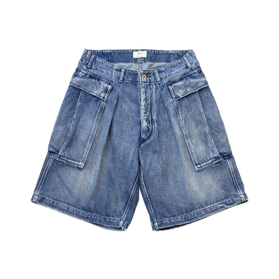 ヘリル デニムハーフパンツ HL Denim Cargoshorts 22-030-HL-8110-1