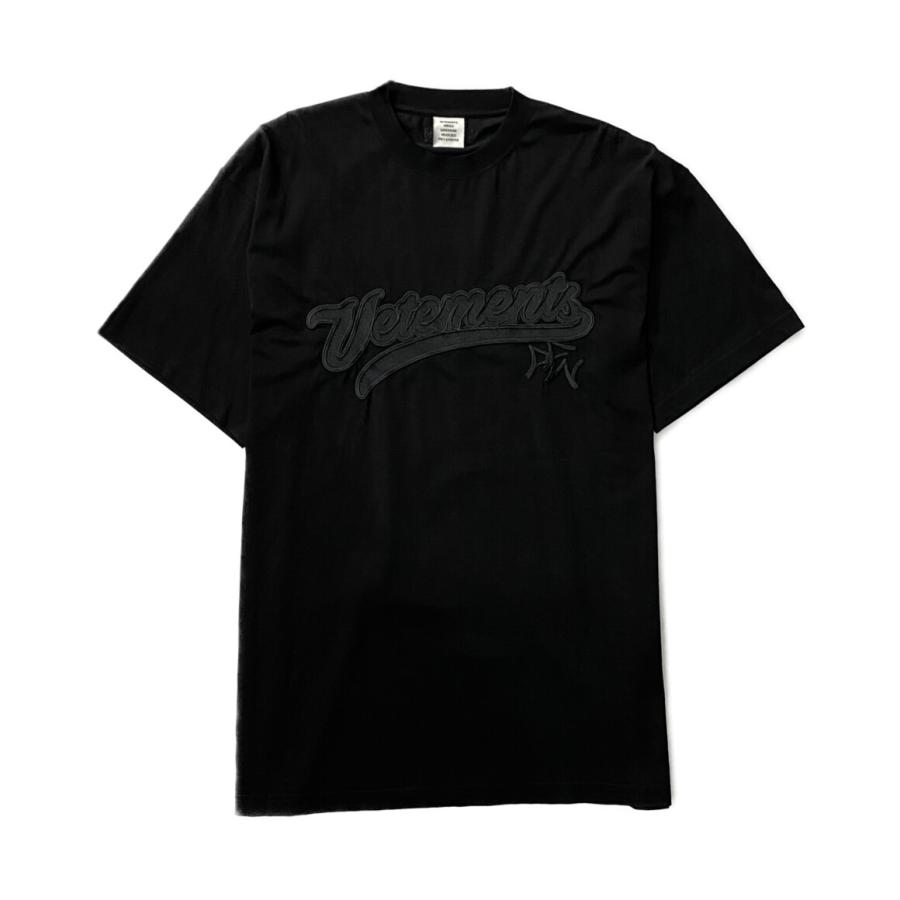 vetements ヴェトモン　FOR RENT Tシャツ 黒　ビッグ　刺繍 楽天市場】ヴェトモン VETEMENTS メンズ トップス Tシャツ 半袖 ロゴ