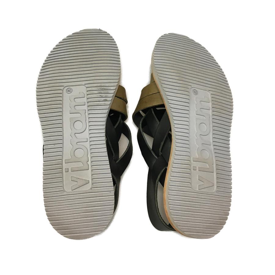 アレキサンダーマックイーン サンダル Vibramソール レザーサンダル