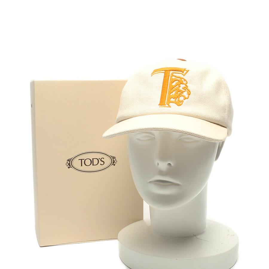 美品 トッズ キャップ 6パネルキャップ リネンミックスコットン