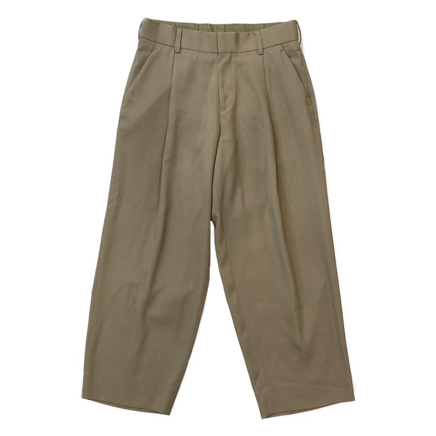 カラー パンツ サージワイドトラウザー 22aw 22WCM-P08107 カラー パンツ サージワイドトラウザー 22aw 22WCM-P08107