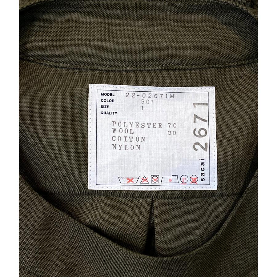 サカイ 半袖Tシャツ Suiting Mix Pullover 2022ss 22-02671M メンズ 