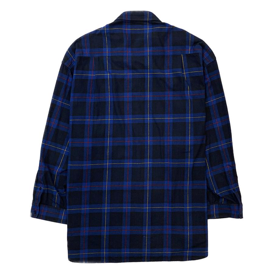 バレンシアガ 長袖シャツ Oversized Check Shirt Blue レディース SIZE