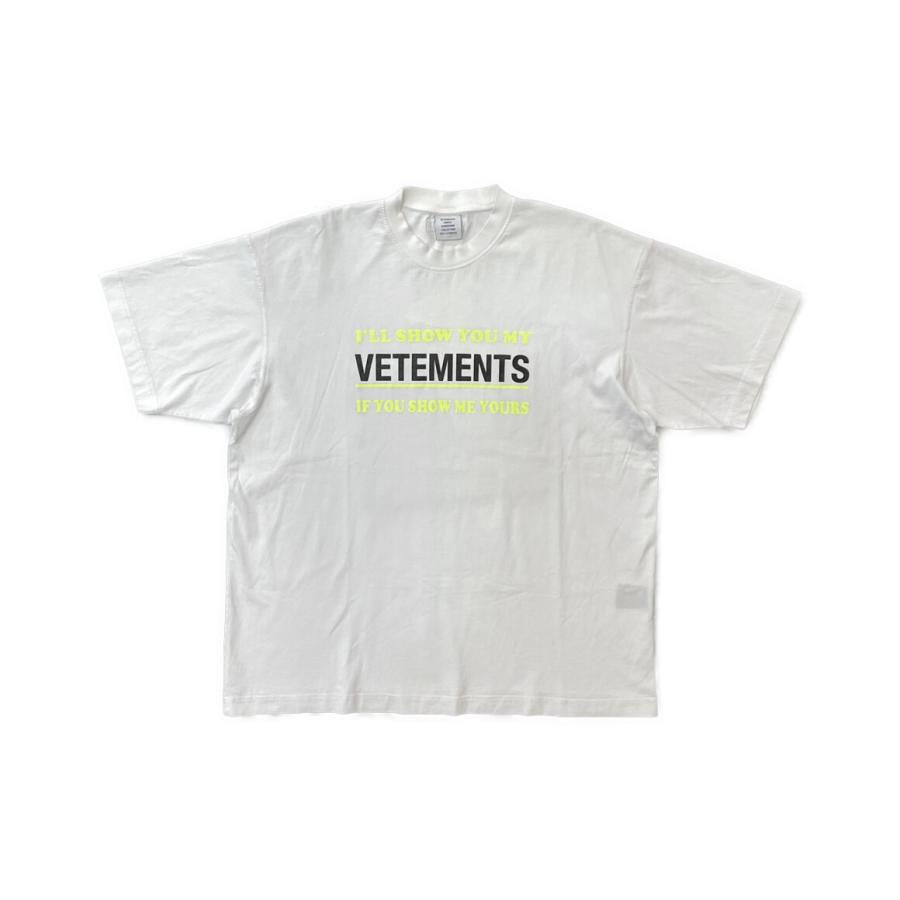 正規品　M ヴェトモン VETEMENTS 22AW Tシャツ 新品　タグ付き ヴェトモン 半袖Tシャツ show me your vetements 22aw メンズ SIZE M