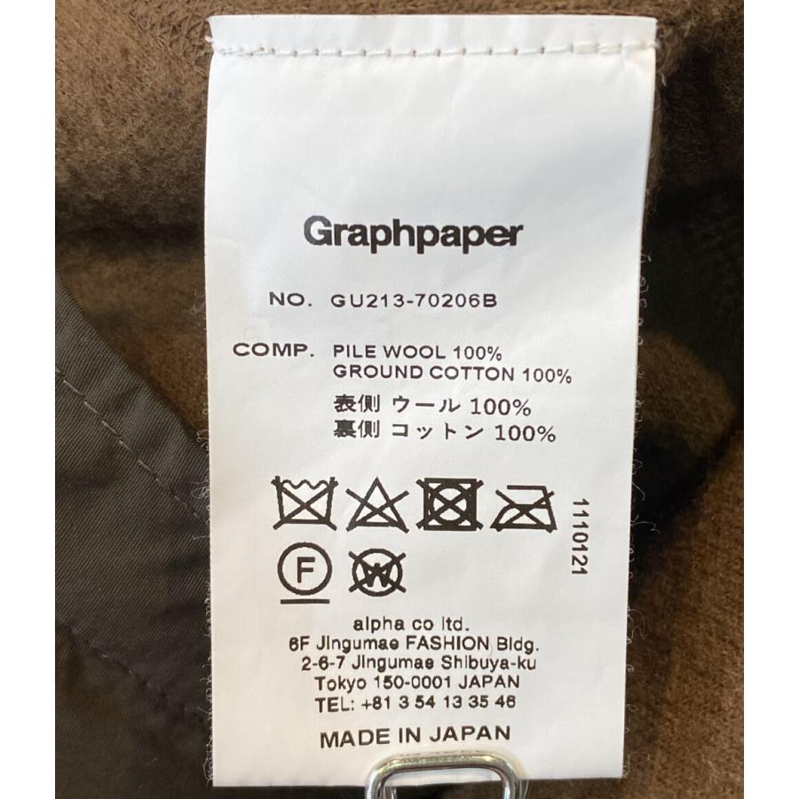 グラフペーパー ジャケット Wool Boa Zip Up Blouson GU213-70206B