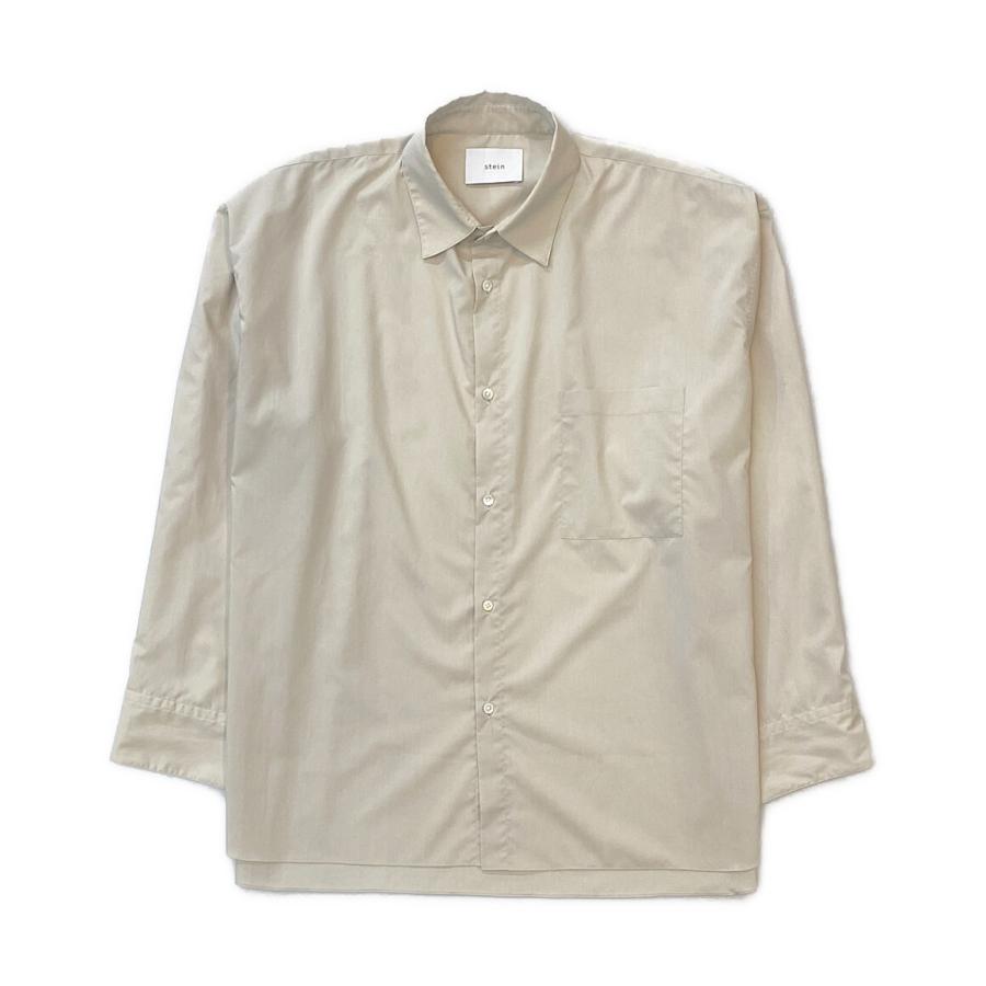 stein OVERSIZED DOWN PAT SHIRT S 長袖シャツ 白 シュタイン 長袖シャツ OVERSIZED DOWN PAT SHIRT ST074-1