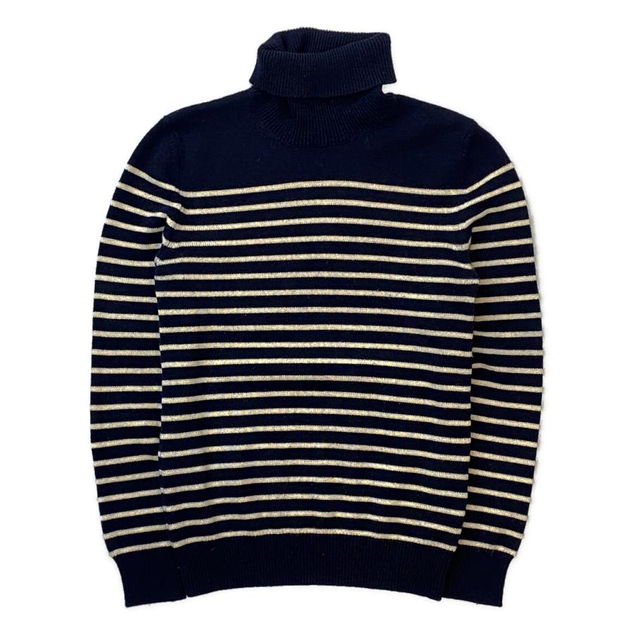 サンローラン ニット カシミヤ タートルネックニット ボーダー