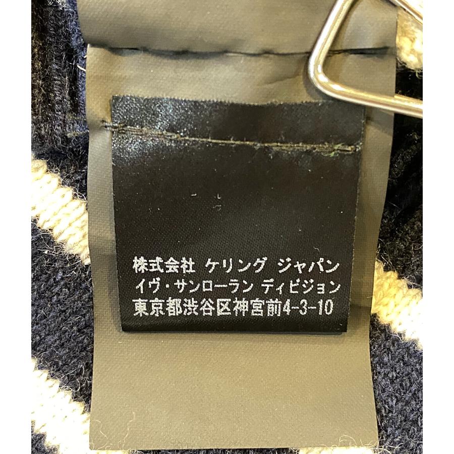 サンローラン ニット カシミヤ タートルネックニット ボーダー