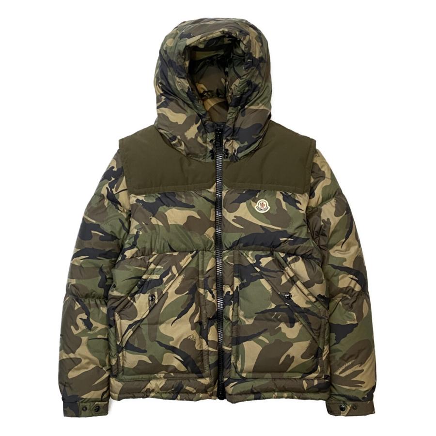美品 モンクレール 2way カモ柄 ダウンジャケット 22AW メンズ SIZE 1 