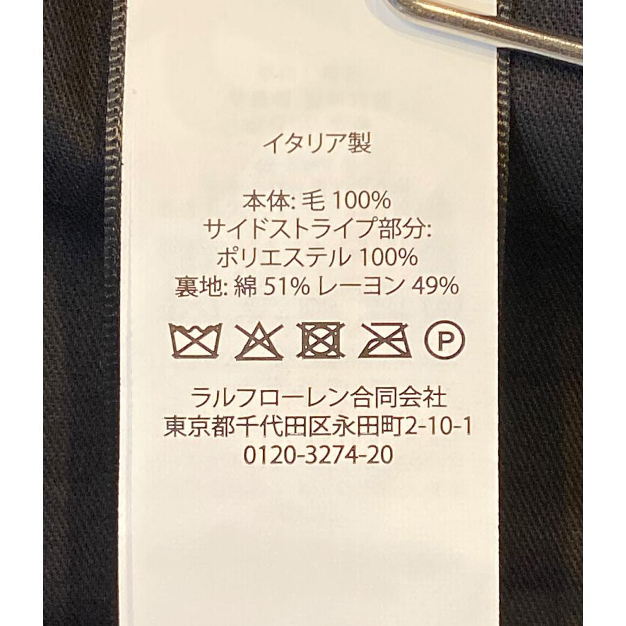 美品 パンツ ウールタキシードトラウザーズ 側章 サイドライン メンズ