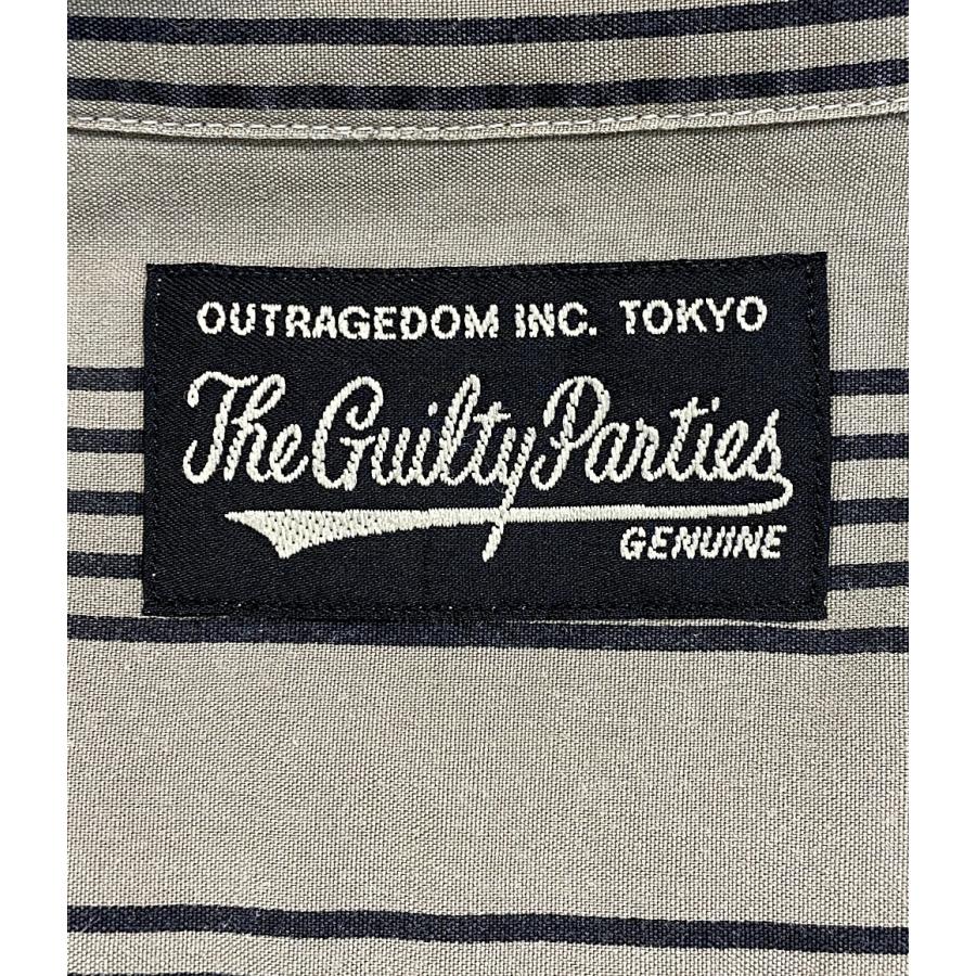 ワコマリア 長袖シャツ レーヨンシャツ ストライプ 13aw メンズ SIZE M