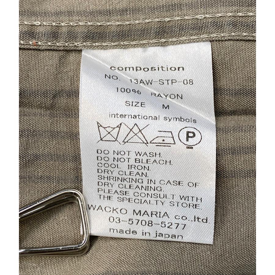 ワコマリア 長袖シャツ レーヨンシャツ ストライプ 13aw メンズ SIZE M