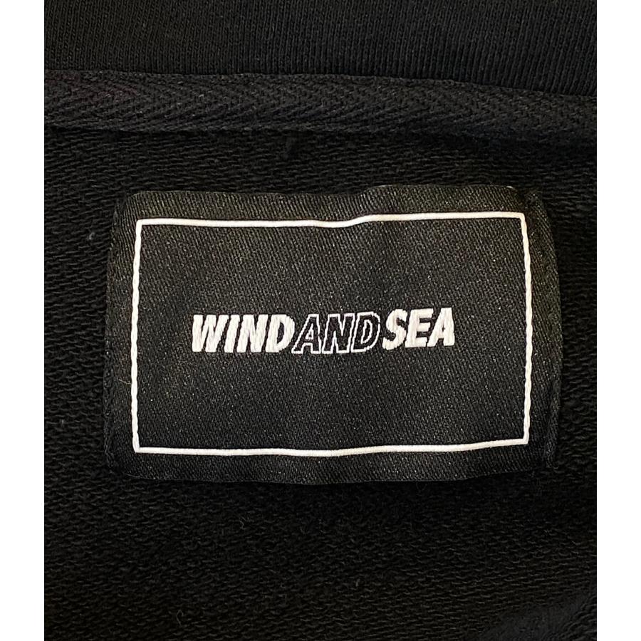 ウィンダンシー スウェットシャツ ハーフジップ ブラック WIND ウィンダンシー スウェットシャツ ハーフジップ ブラック WIND