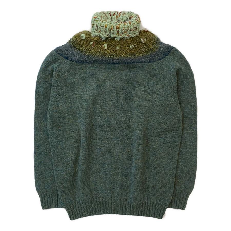 ブレス タートルネックニット 編地切替 ウール PASSENPULLI 21FW ブレス タートルネックニット 編地切替 ウール PASSENPULLI 21FW