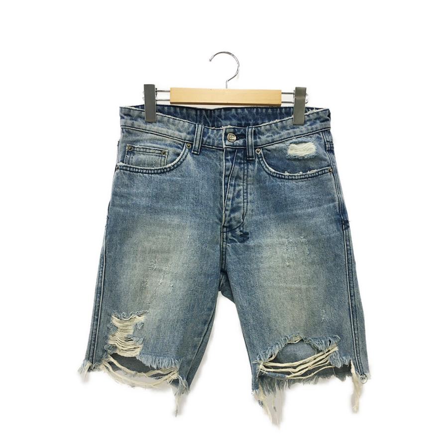スビ ダメージ デニムハーフパンツ メンズ SIZE 28 ksubi 中古
