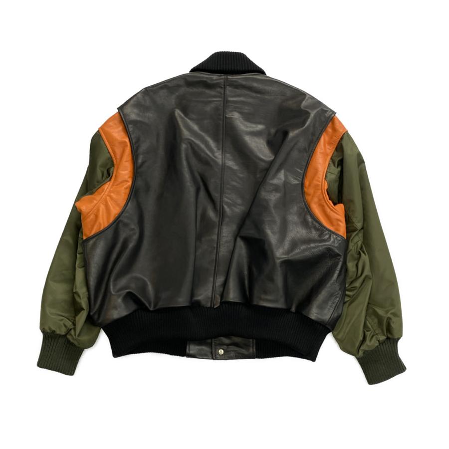 美品 ノート スタジアムジャンパー 切替 Three tone Stadium jacket 2A 