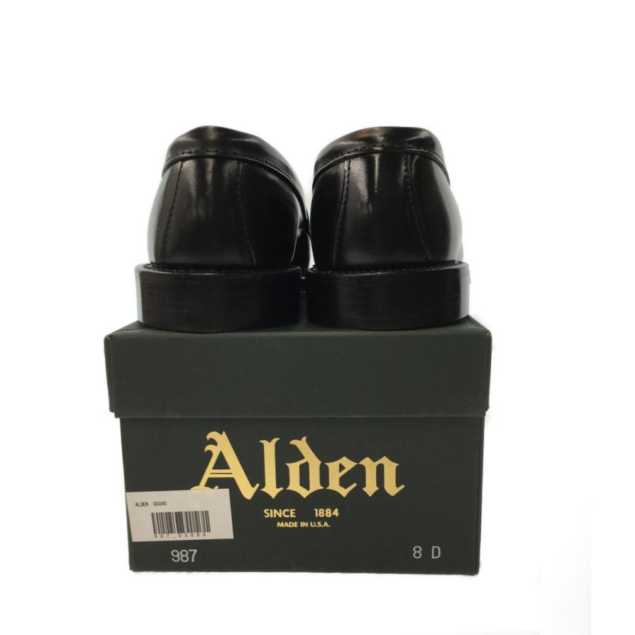 美品　ALDEN　コインローファー　黒　レザー　987　9　革靴 中古品” ALDEN（オールデン）× The Alden Shop for Gentlemen