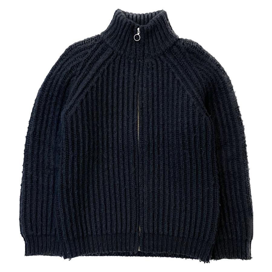 オーラリー ニットブルゾン ジップアップ SUPER MILLED RIB KNIT ZIP