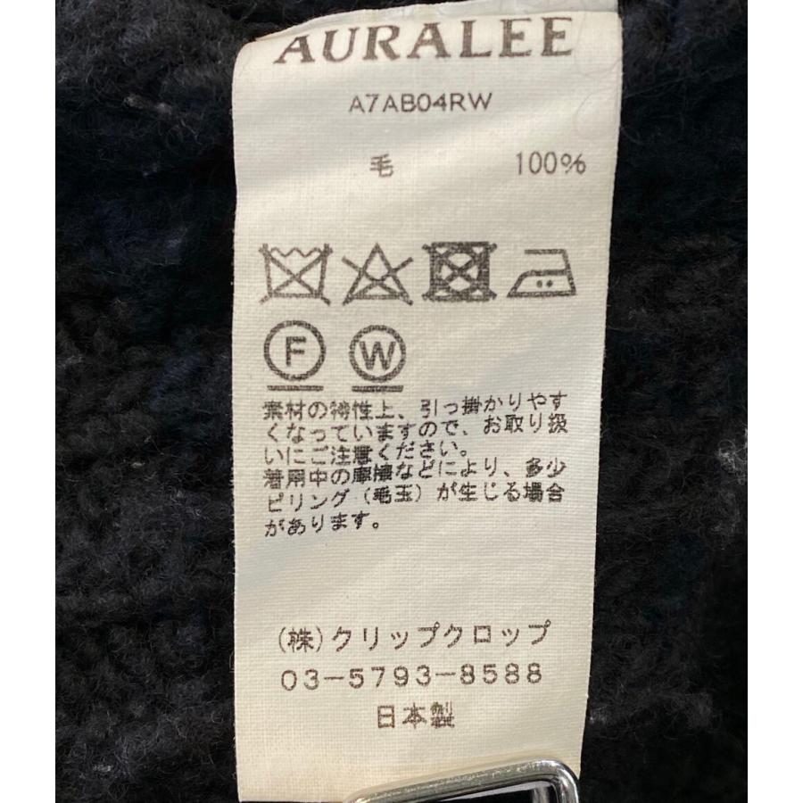 オーラリー ニットブルゾン ジップアップ SUPER MILLED RIB KNIT オーラリー ニットブルゾン ジップアップ SUPER MILLED RIB KNIT