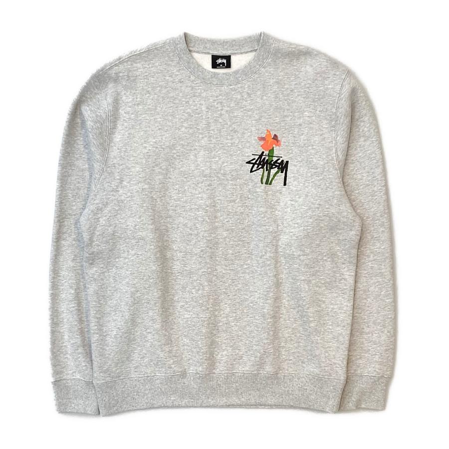 ステューシー スウェットシャツ 長袖 WATER FLOWERS CREW メンズ SIZE 