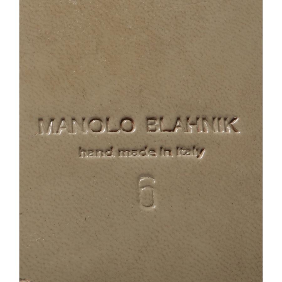 マノロ ブラニク ローファー ビジュ スエード メンズ SIZE 6