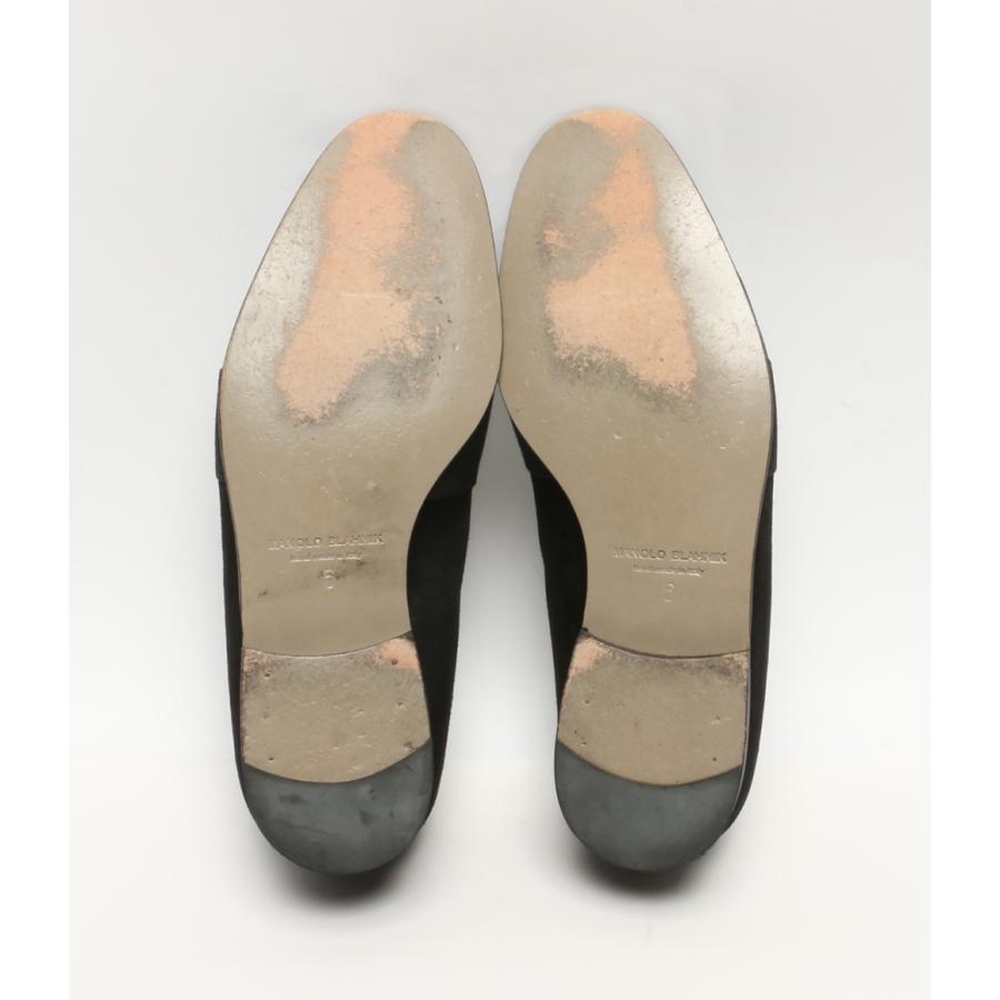 マノロ ブラニク ローファー ビジュ スエード メンズ SIZE 6 MANOKO
