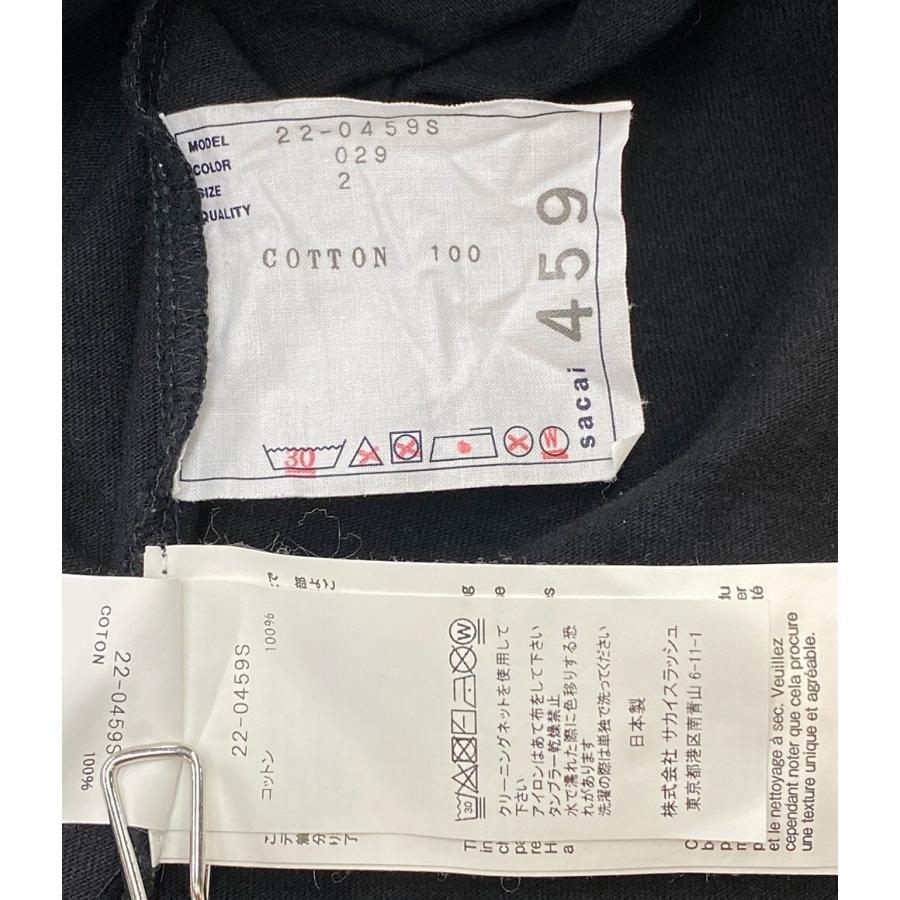 サカイ 半袖　反転Ｔシャツ 22-0459S メンズ SIZE 0 sacai サカイ 半袖Tシャツ 反転tee 22-0459S メンズ SIZE 2 sacai 中古