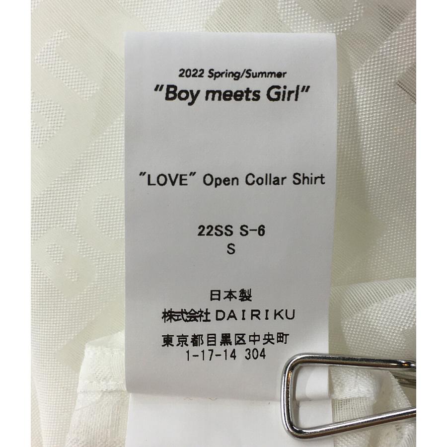 ダイリク 半袖シャツ LOVE Open Collor Shirt 22ss メンズ SIZE S 