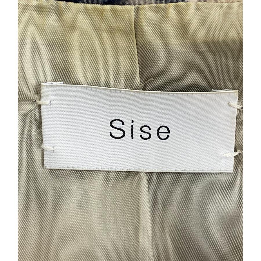 シセ Sフロントジップチェックテーラードジャケット メンズ SIZE 1 