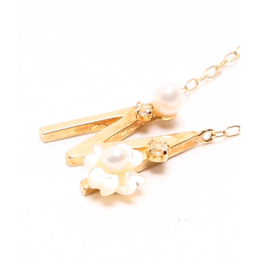 サマンサティアラ K18yg 淡水パール シェル 紗栄子コラボ フラワー イニシャル M ネックレス Samantha Tiara レディース 中古 A Hugall Fashion ハグオール 通販 Yahoo ショッピング