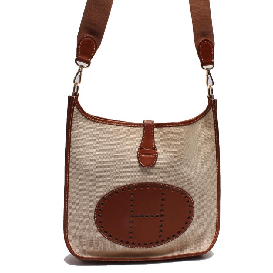 生まれのブランドで 中古 メンズ Hermes ショルダーバッグ エブリン1pm エルメス バッグ