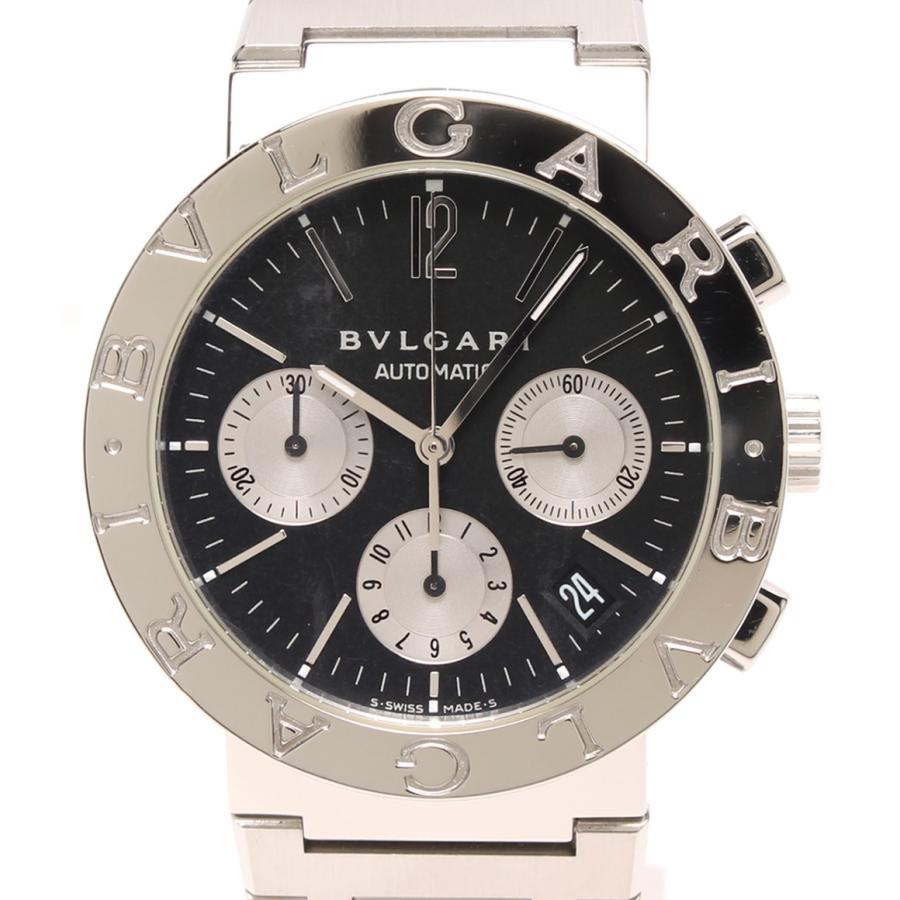 2年保証』 ブルガリ BVLGARI 【BB38SS】クロノグラフ CH 時計 極美品