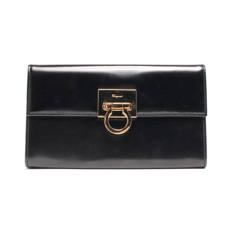 美品 サルバトーレフェラガモ 2WAYクラッチバッグ ガンチーニ AQ-21