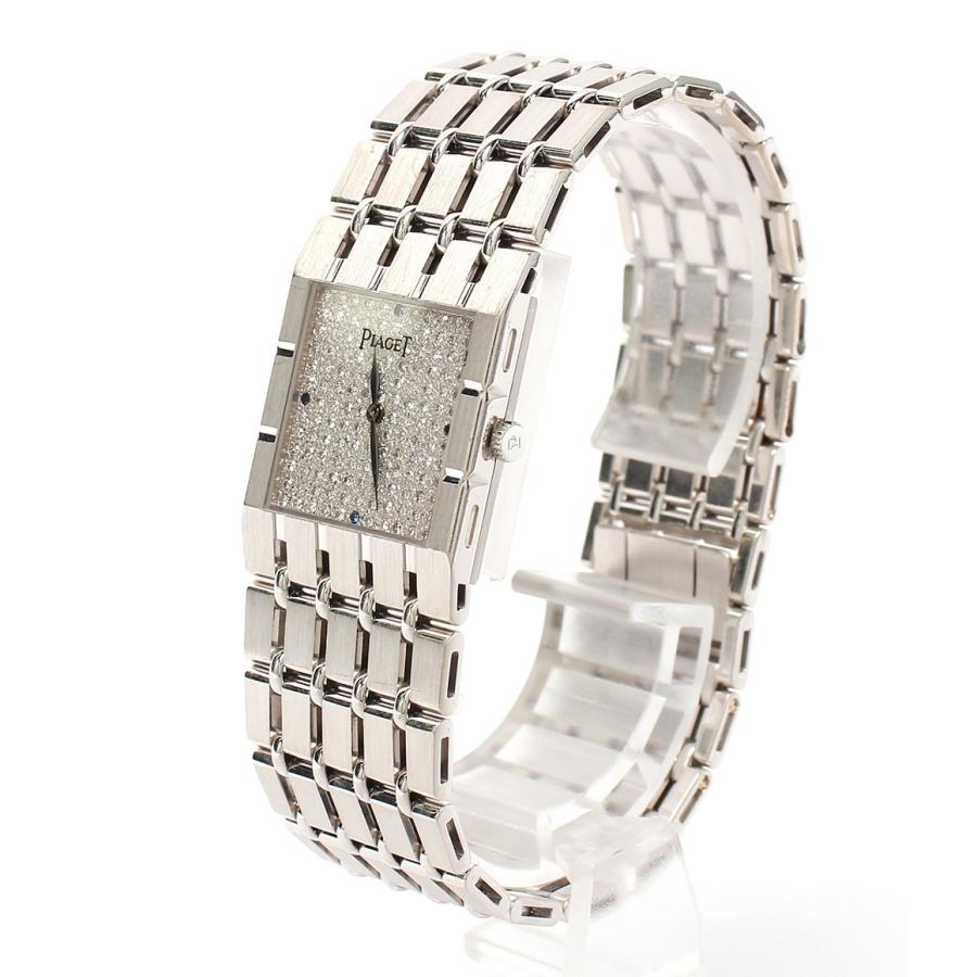 ピアジェ 腕時計 ダイヤ サファイア スクエア 手巻き 9131 K51 メンズ Piaget 中古 A Hugall Fashion ハグオール 通販 Yahoo ショッピング