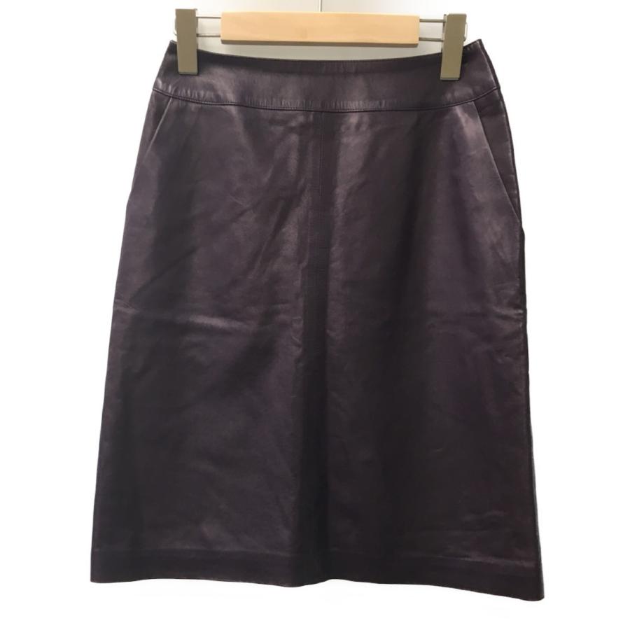 シャネル 00A ラムレザースカート 00A P16496 レディース SIZE 36 (M