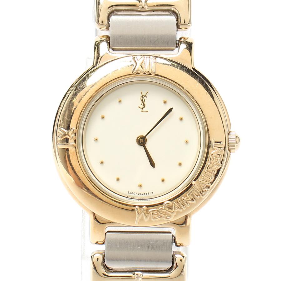 イヴサンローラン 腕時計 クォーツ 2200-229789Y レディース Yves saint Laurent 中古  :a118610005:hugall fashion ハグオール - 通販 - Yahoo!ショッピング