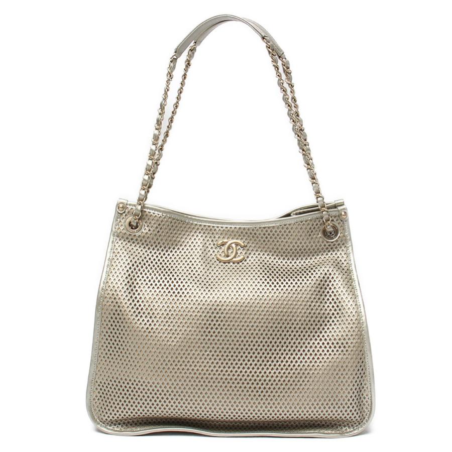 訳あり シャネル レディース レザートートバッグ メッシュ Chanel レディース Chanel 中古 訳あり A Hugall Fashion ハグオール