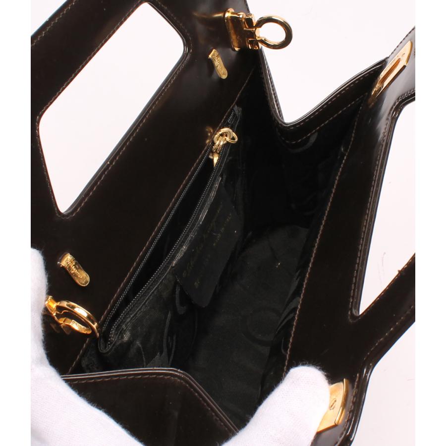 123HD SalvatoreFerragamo フェラガモ ハンドバッグ 黒色 islampp.com