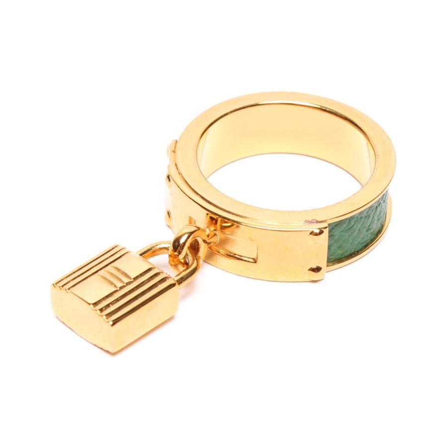 HERMES 美品エルメススカーフリングケリーカデナ チャームゴールド