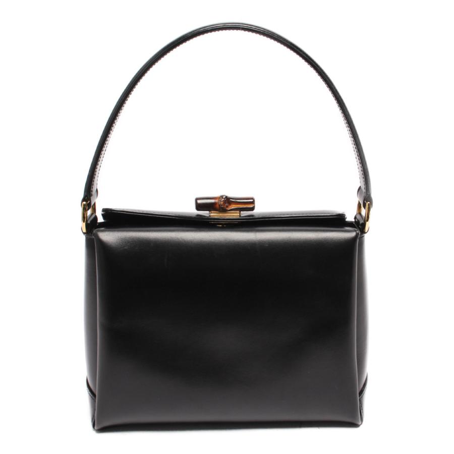 GUCCI(グッチ) ハンドバッグ美品 バンブー 003 33 0175 黒 レザー