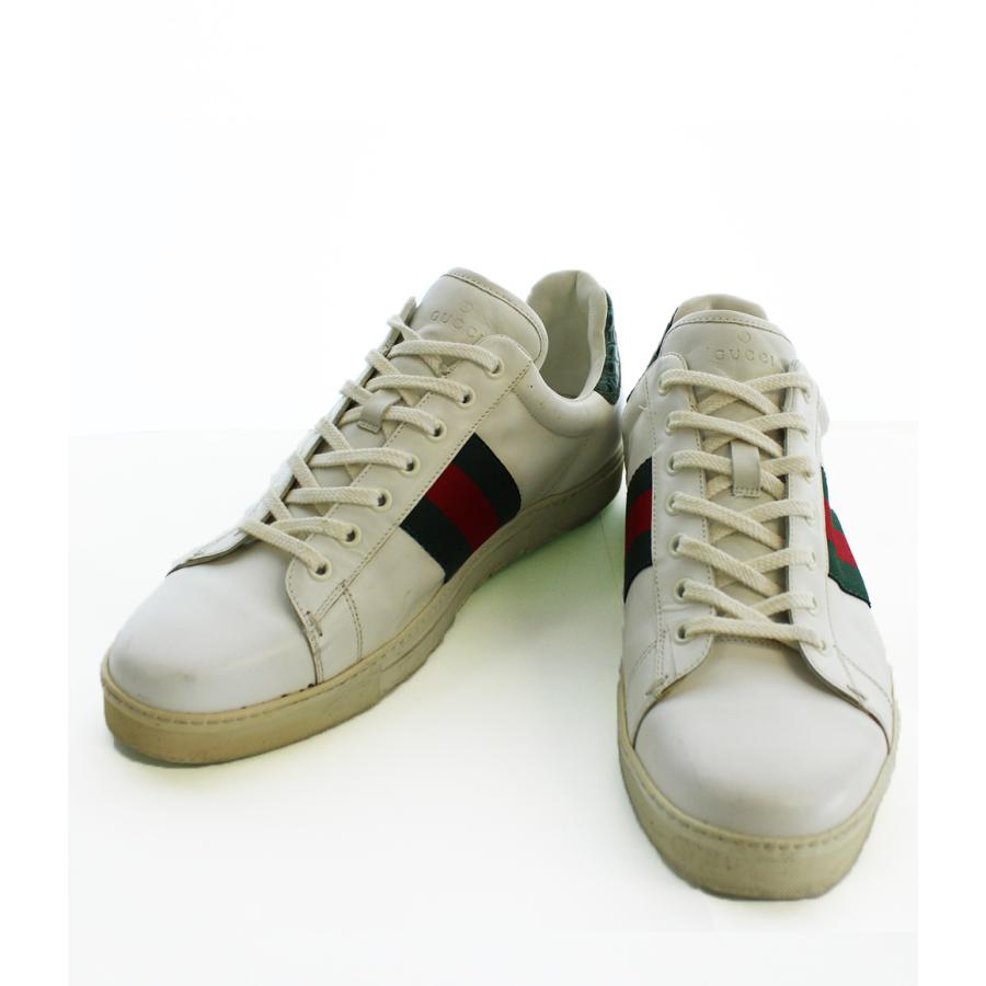 グッチ シェリーライン レザー スニーカー メンズ Size 43 L Gucci 中古 A Hugall Fashion ハグオール 通販 Yahoo ショッピング